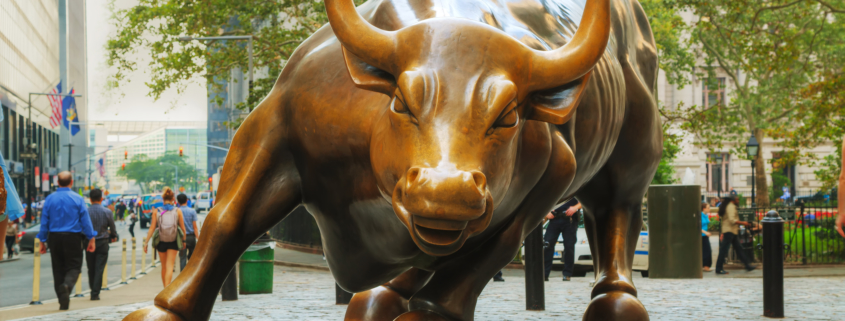 Charging Bull sculpture in New York City